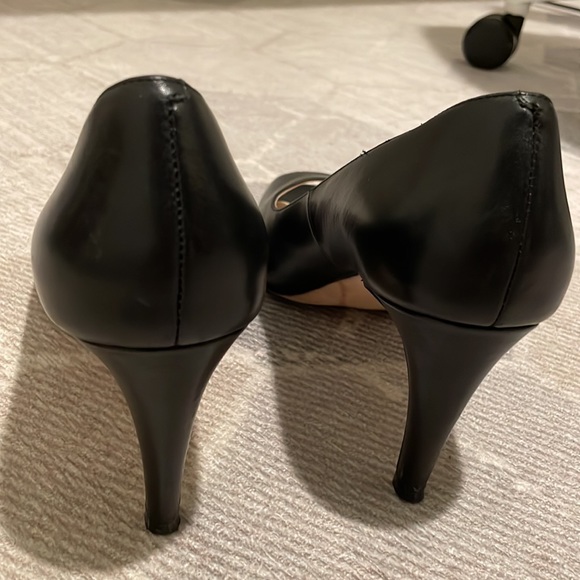 COLE HAAN | 3” Black Peeptoe heels - Picture 4 of 4